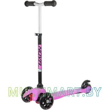 Самокат Novatrack Disco-Kids Basic 120H.DISCOKIDS.BPN20 (черный/розовый, 2020)